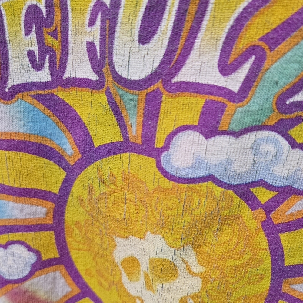 Grateful Dead Liquid Blue Sunshine Bears Tie Dye Graphic T-Shirt Size Large - Picture 4 of 5